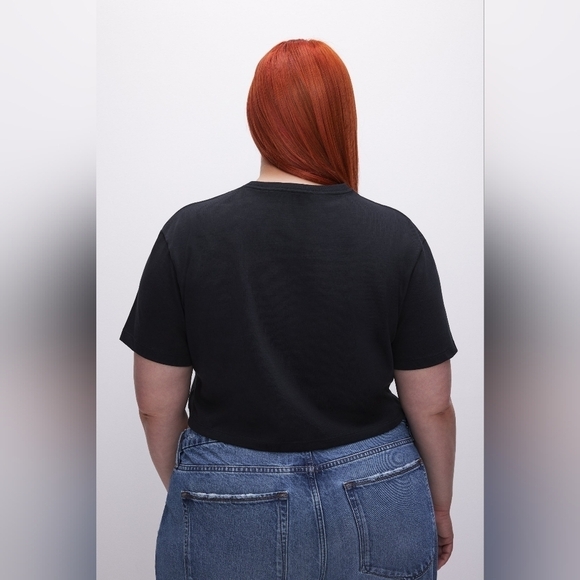 Good American The Cotton Cropped Tee•Size M•NWOT - Picture 8 of 12